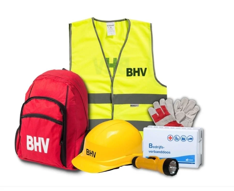 BHV-uitrusting in rugtas