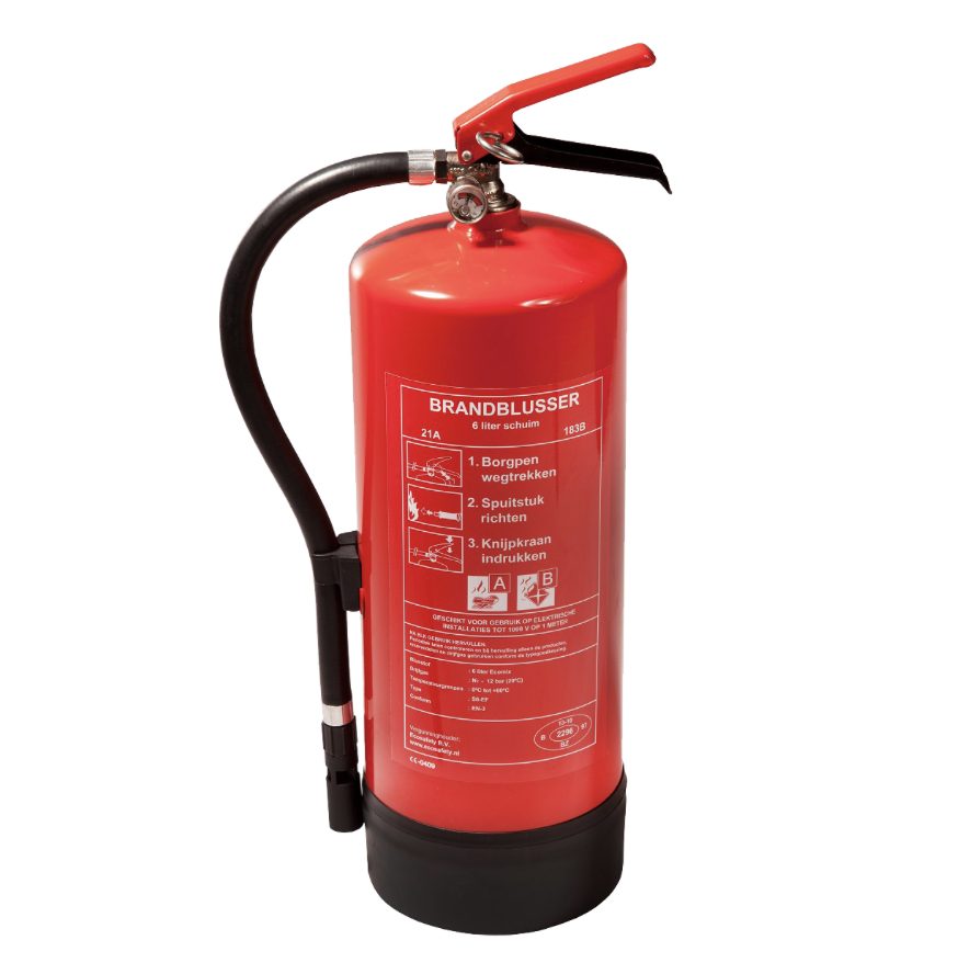 Rode schuimblusser 6 liter